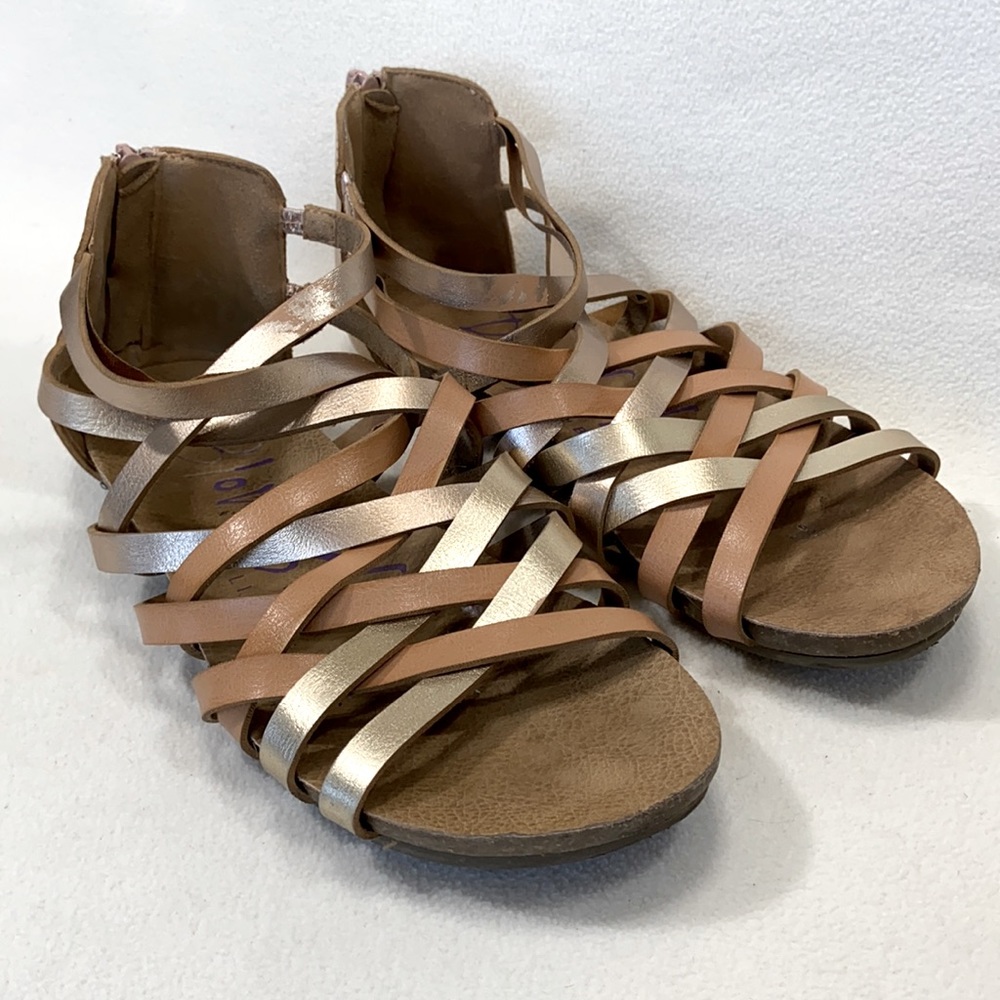 Blowfish Metallic Strappy Sandals